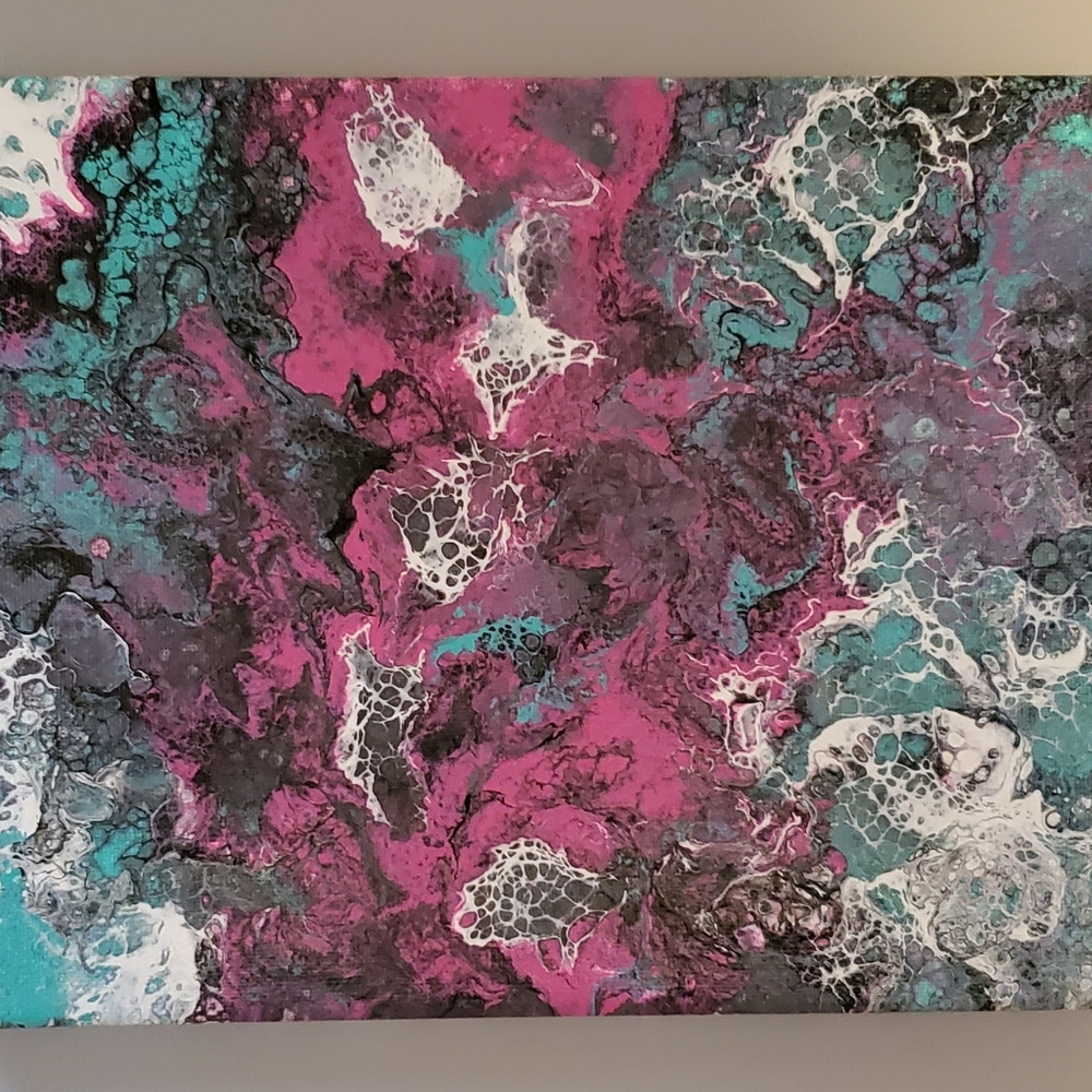 Acrylic Fluid Art on Canvas